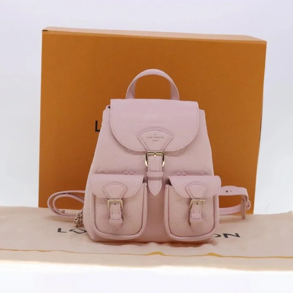 LOUIS VUITTON Monogram Empreinte Backup Backpack Pink M47074 LV Auth 91596SM - Picture 11 of 16